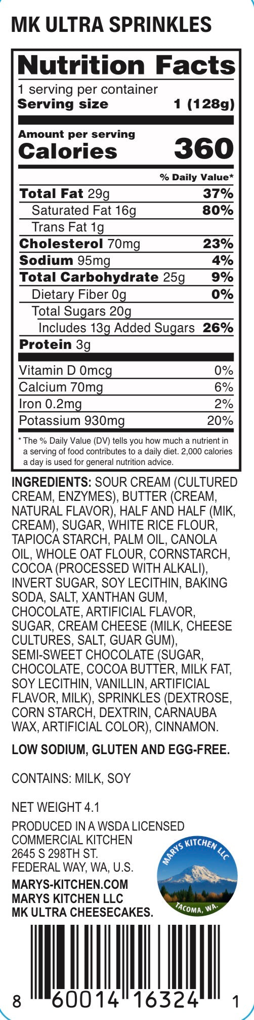Sprinkles 🎉 MK Ultra Cheesecake*