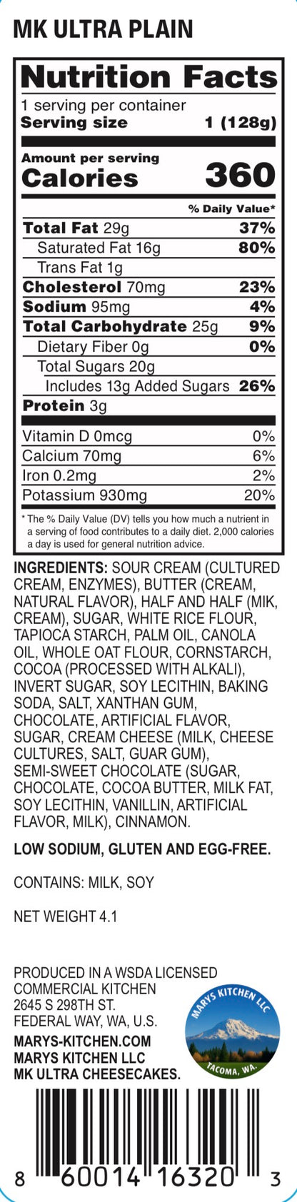 Plain 🤍 MK Ultra Cheesecake