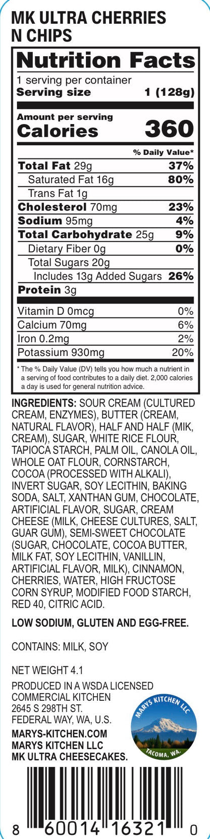 Cherries 🍒 MK Ultra Cheesecake*